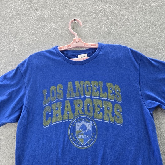 Los Angeles Chargers Men Shirt M Blue Junk Food For Lucky Brand Logo NWT - Picture 5 of 10